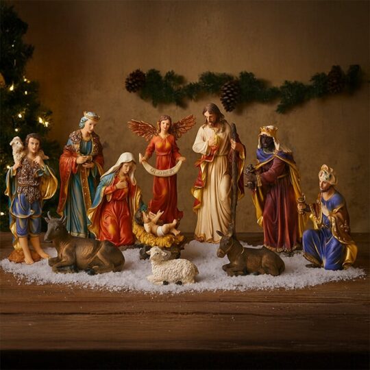 Rojstne figure - 46 cm, 11 kosov iz poliresina