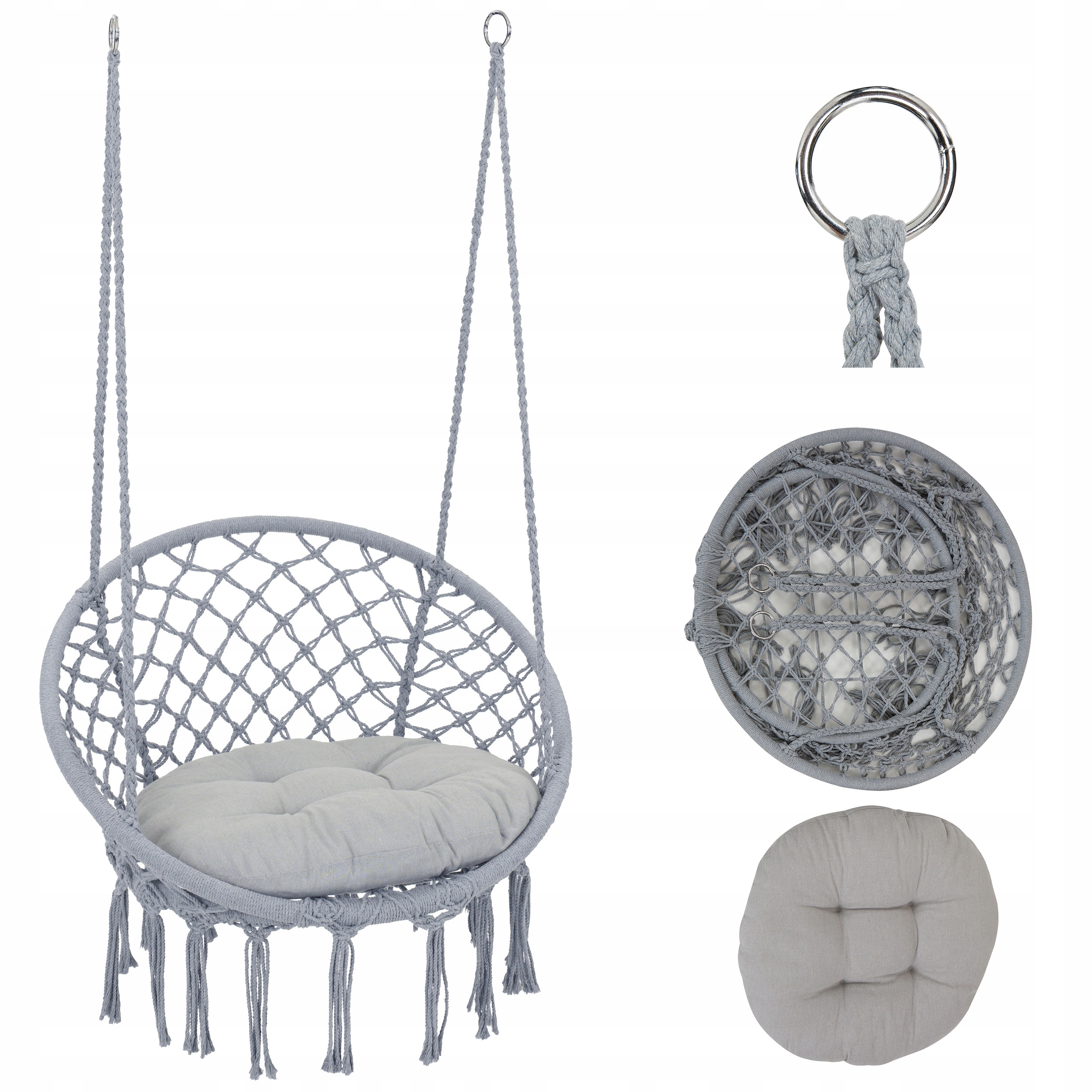 Fotelj, vrtna gugalnica - štorkljino gnezdo BOHO Proizvajalec MKS -MEBLE