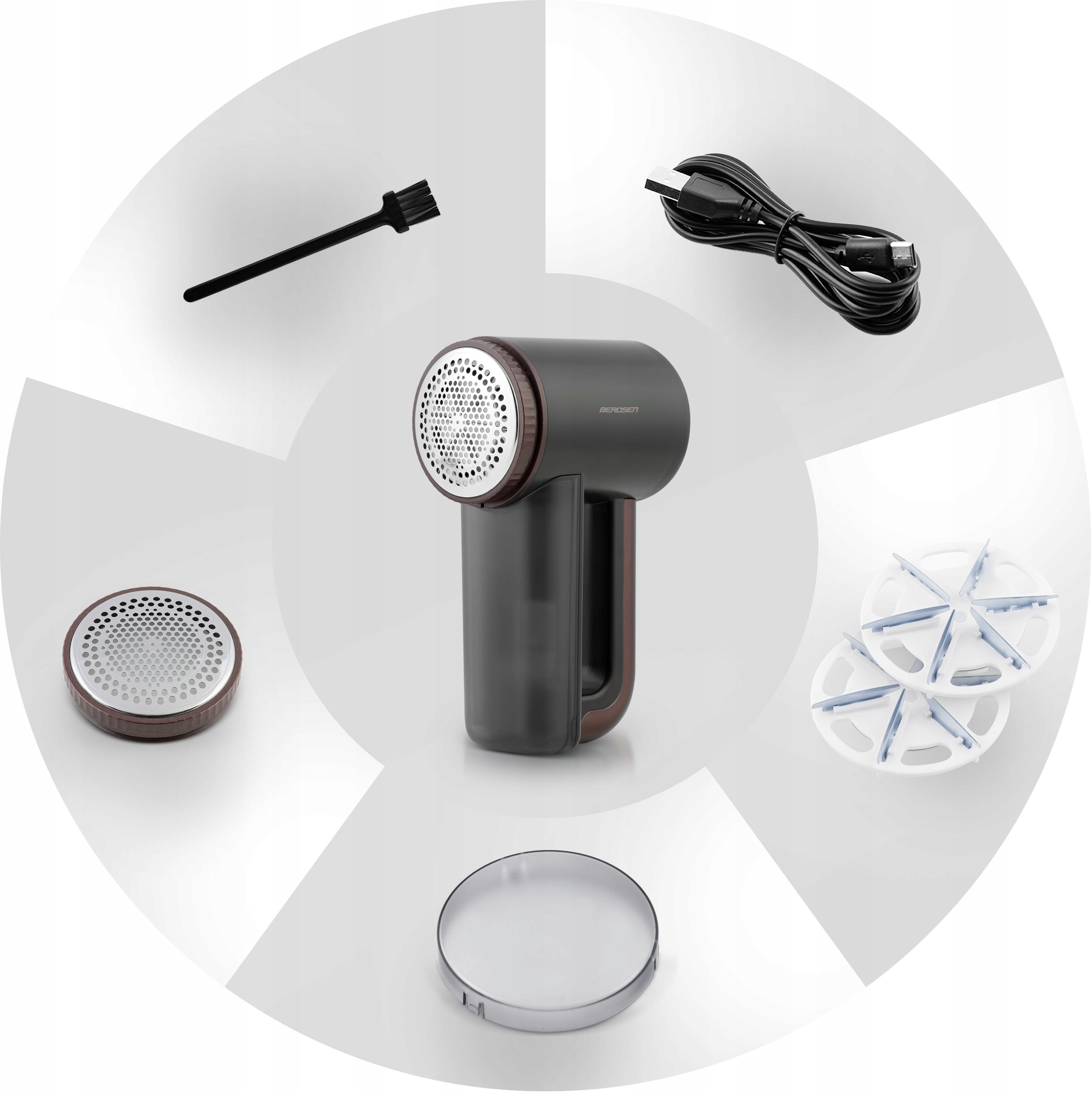 Električni brivnik za oblačila z mrežico za prevleke za puloverje Berdsen Višina izdelka 18 cm