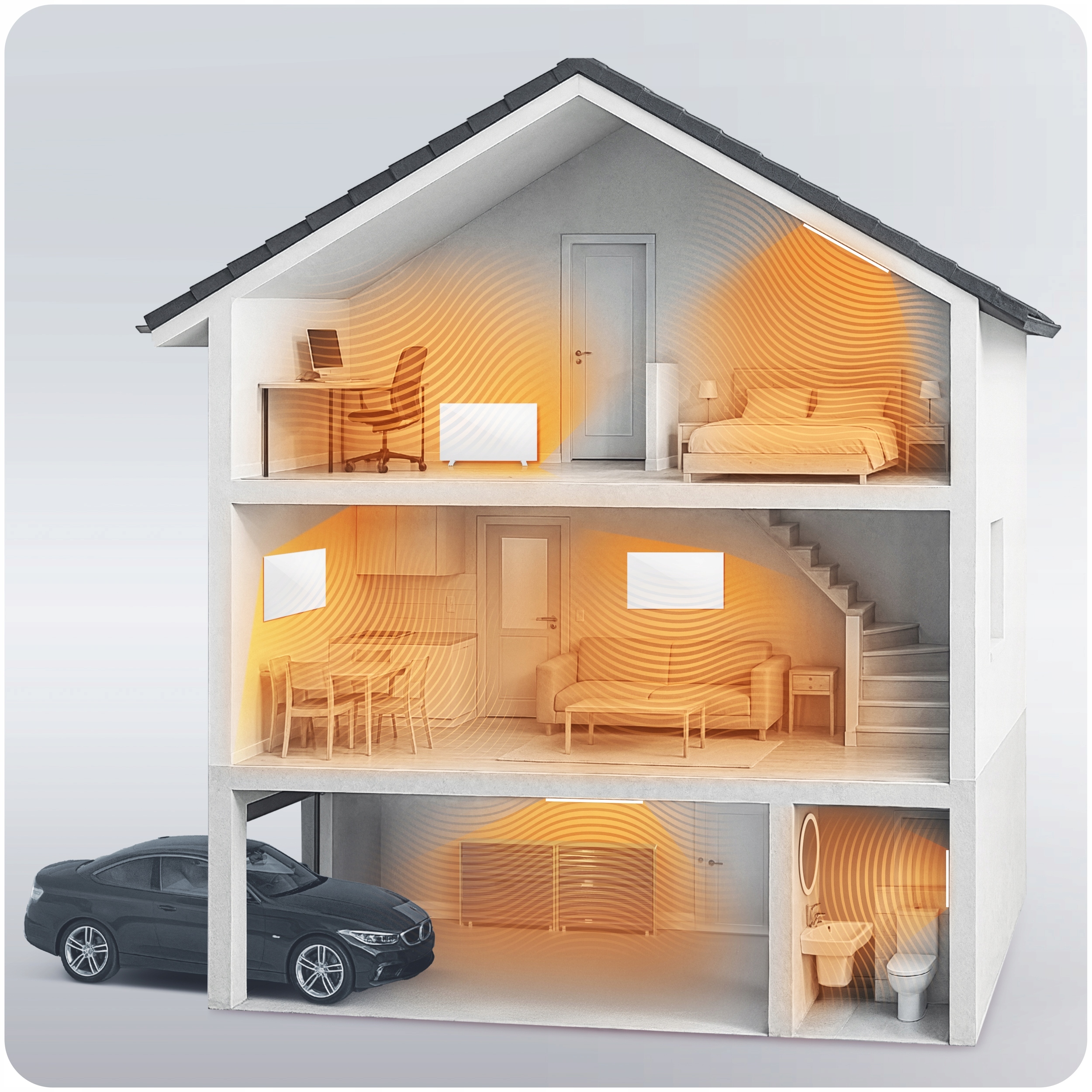 Infrardeči grelec 720 W Berdsen BD-982 Moč 720 W