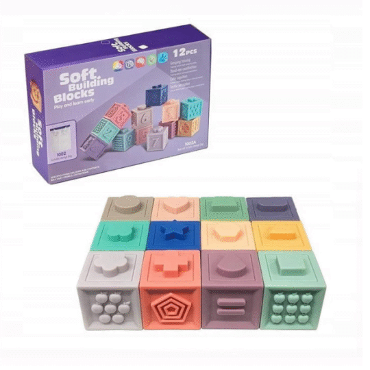 Gumijaste senzorične kocke - SoftBlocks