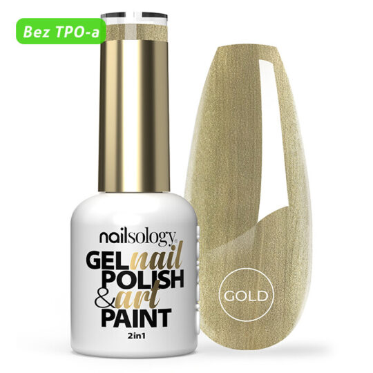 Hibridni lak za nohte Clavier Nailsology 8 ml - zlati sijaj