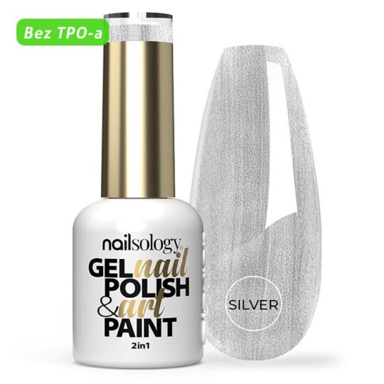 Hibridni lak za nohte Clavier Nailsology 8 ml - srebrn sijaj