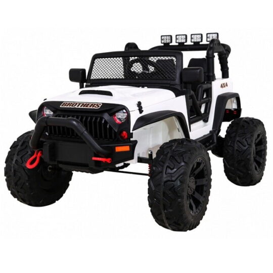 Jeep Detroit 24V biserno bela - avtomobil na akumulator