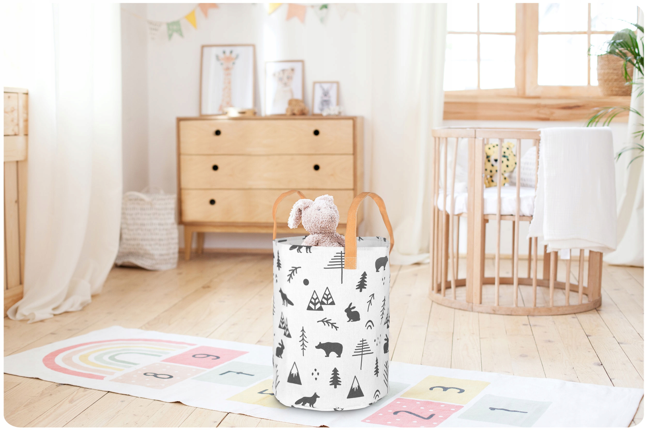 KOŠARA VREČA ZA IGRAČE VELIKA PROSTORNINA MOČNA širina pohištva 35 cm