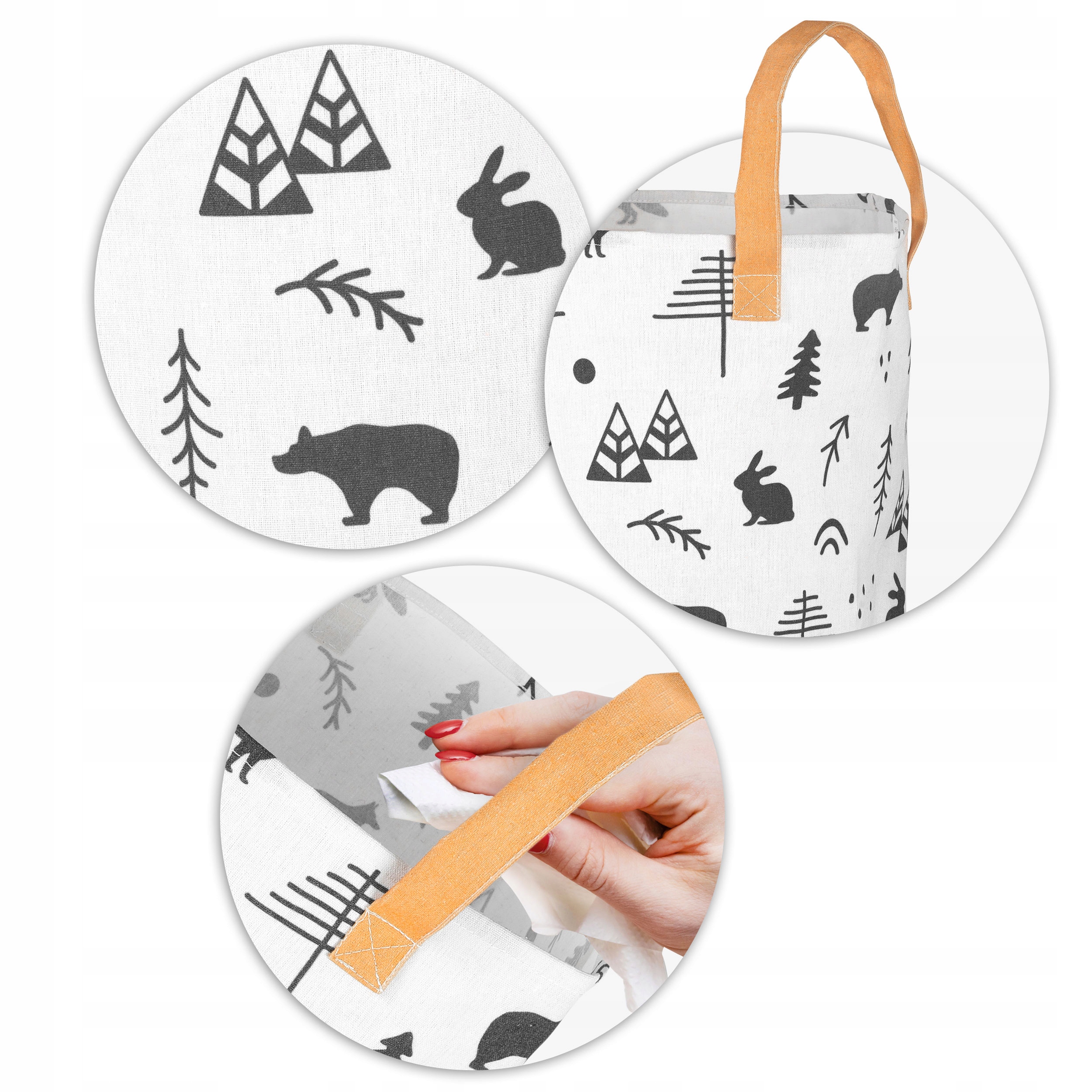 KOŠARA VREČA ZA IGRAČE VELIKA PROSTORNINA MOČNA Višina pohištva 60 cm