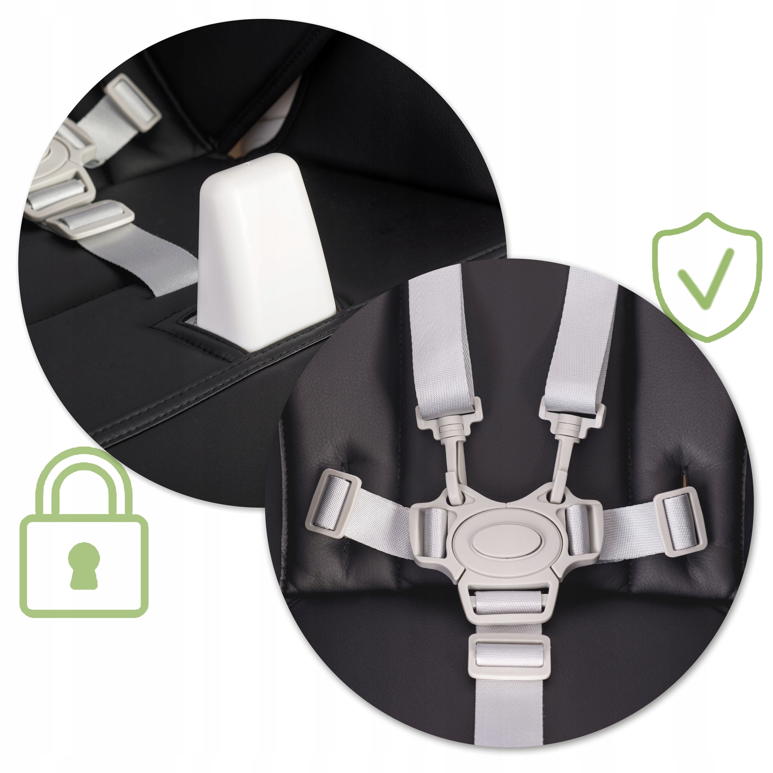 OTROŠKI STOLČEK ZA HRANJENJE, ZLOŽLJIV PLADENJ PREMIUM SEDEŽ NUKIDO BEL Teža stolčka: 8 kg