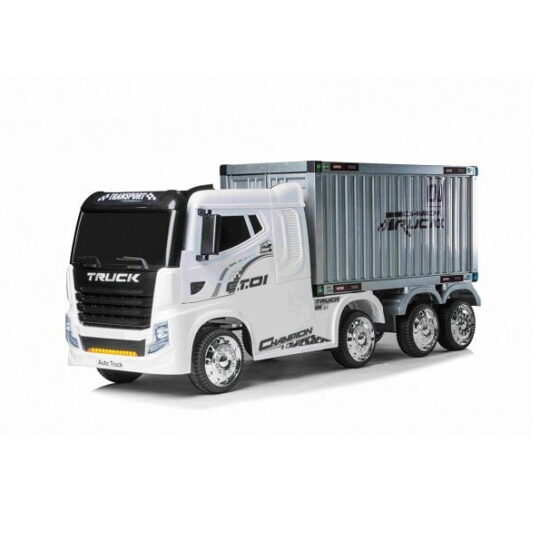 Tovornjak na akumulator s priklopnikom, bel - Polpriklopnik