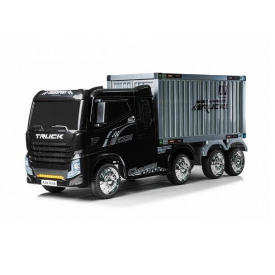 Tovornjak na akumulator s priklopnikom, črne barve - Polpriklopnik