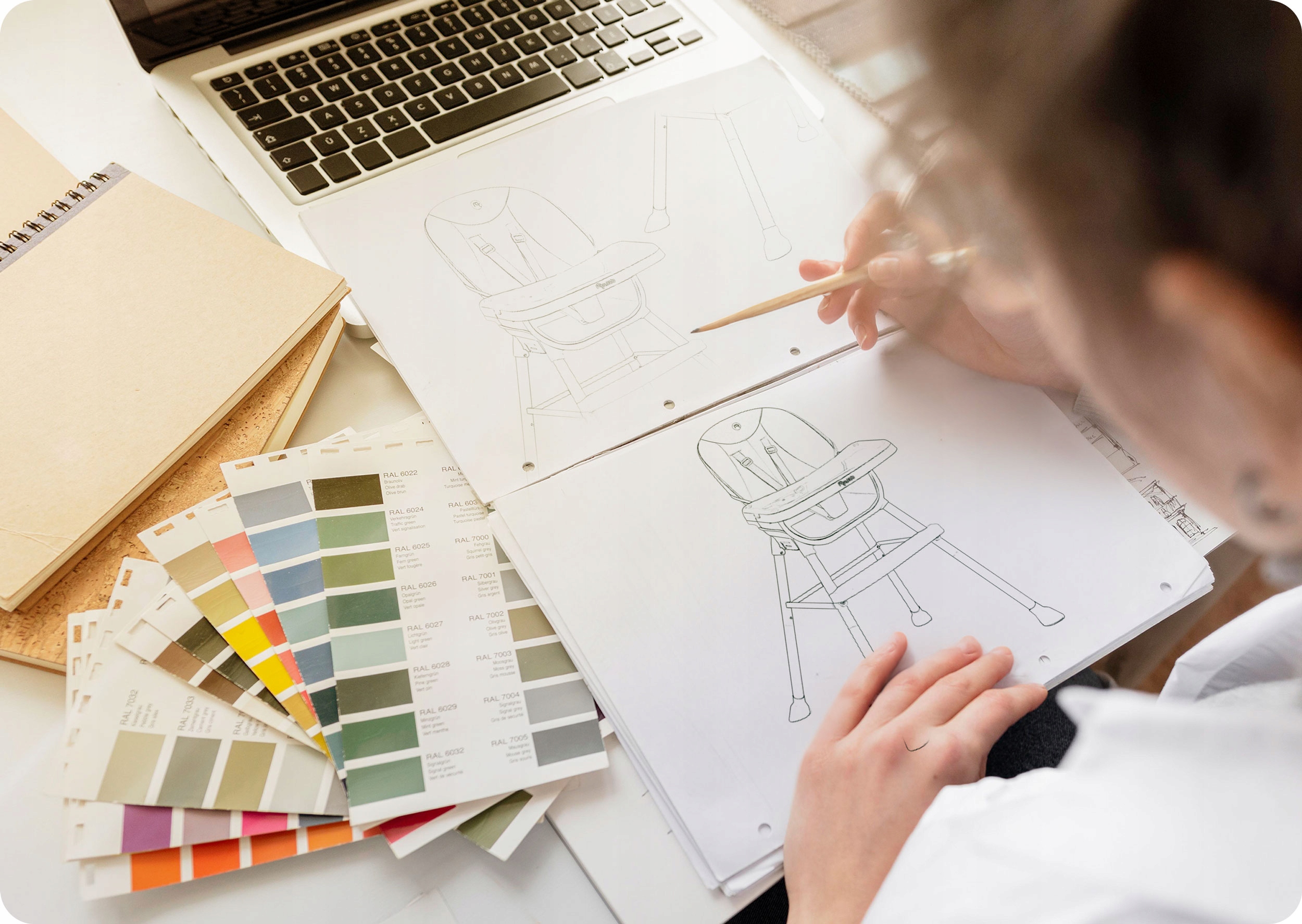 Otroški stolček, nastavljiv sedež, pladenj 3 v 1 Višina izdelka: 97 cm