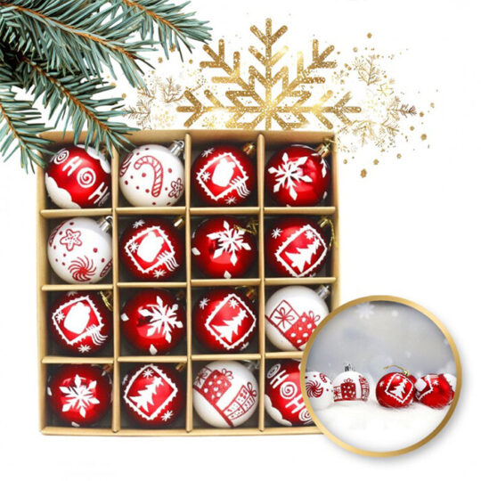 Borovi storži - božični komplet 16 kosov