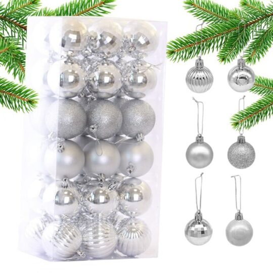 Borovi storži - komplet iz čistega srebra, 36 kosov