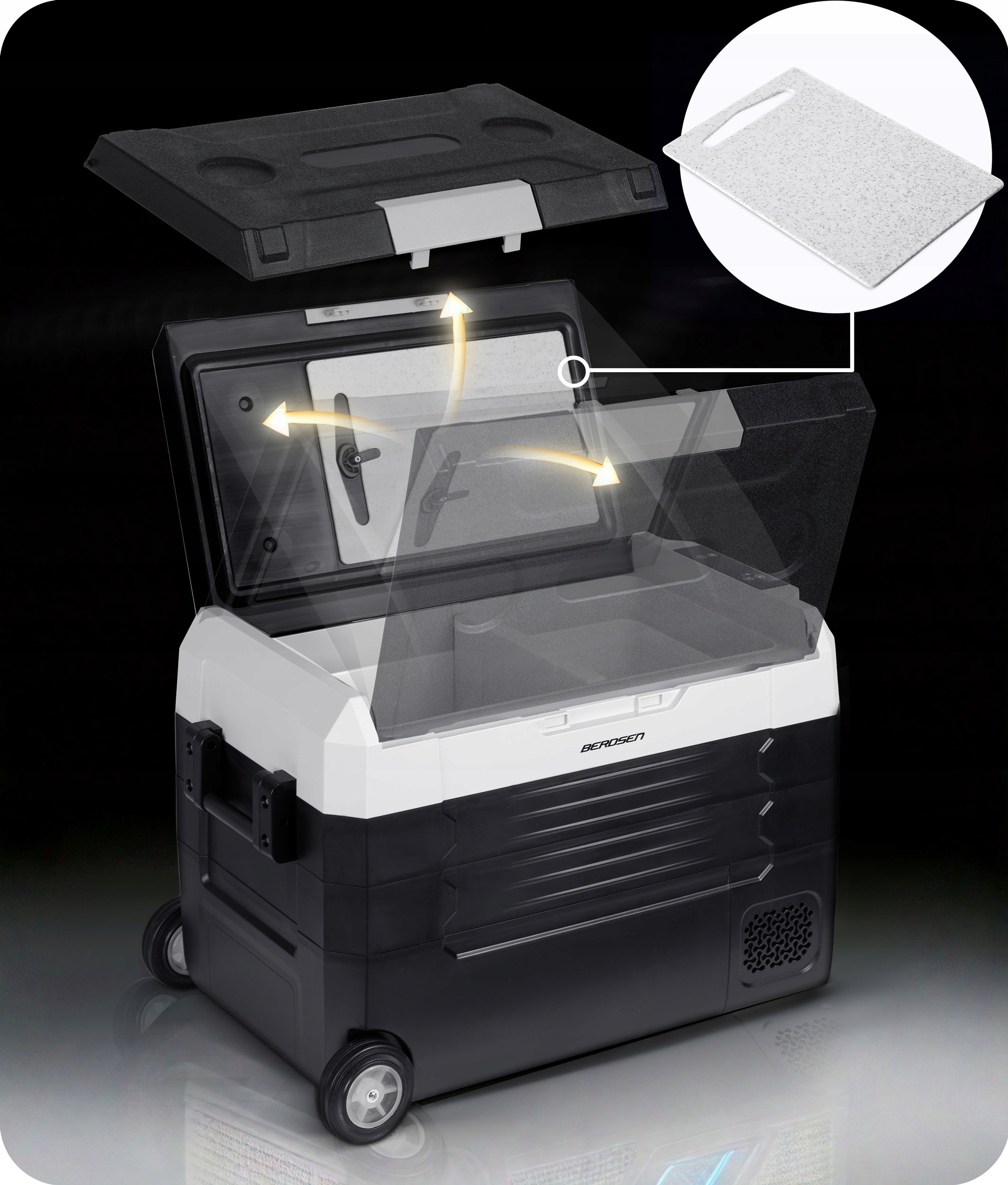 AVTO KOMPRESORSKI POTOVALNI HLADILNIK 40L ZAMRZOVALNIK 12V 100–240V EAN (GTIN) 5903890626570