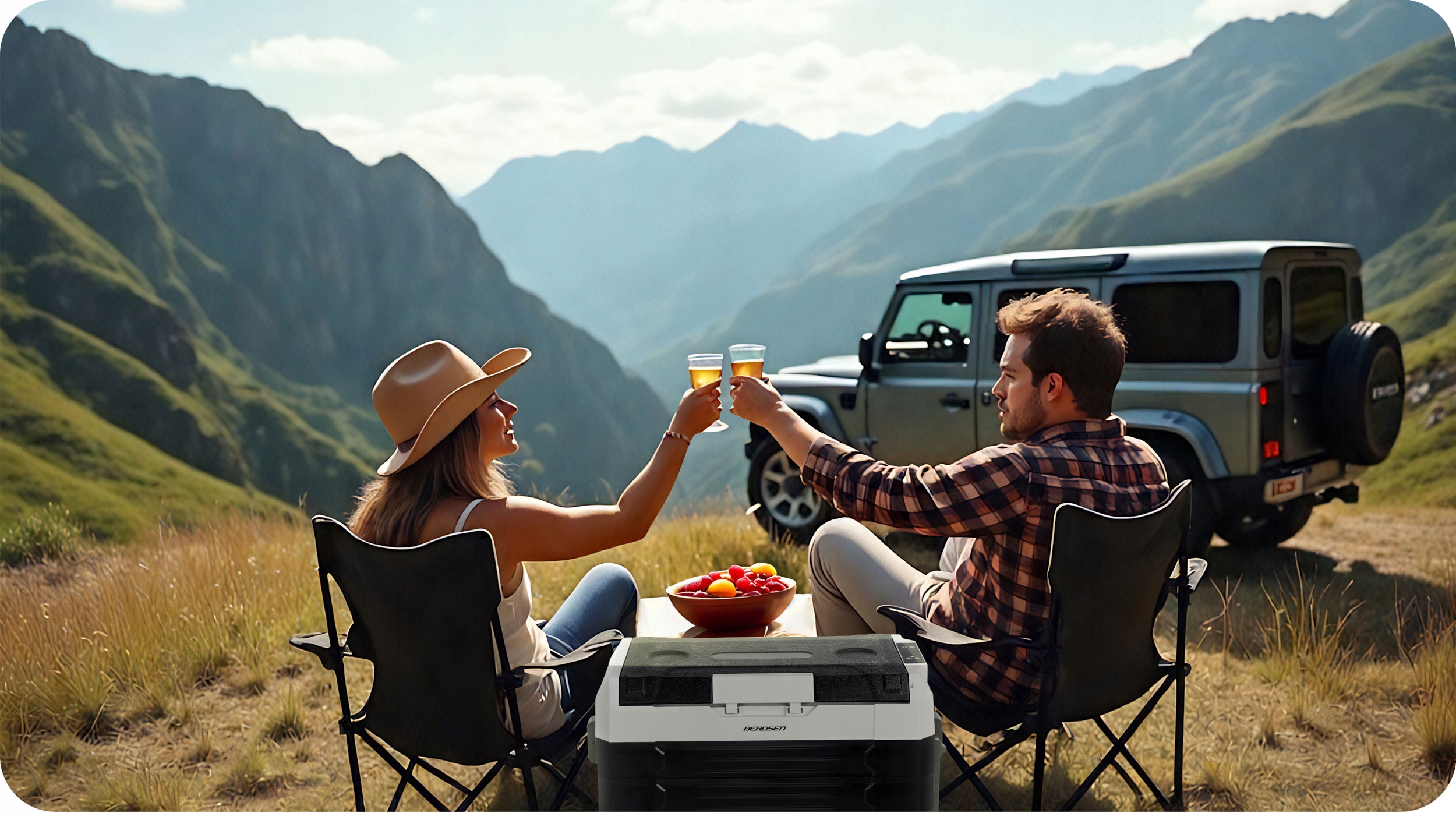 AVTO KOMPRESORSKI POTOVALNI HLADILNIK 40L ZAMRZOVALNIK 12V 100-240V Prevladujoča črna barva