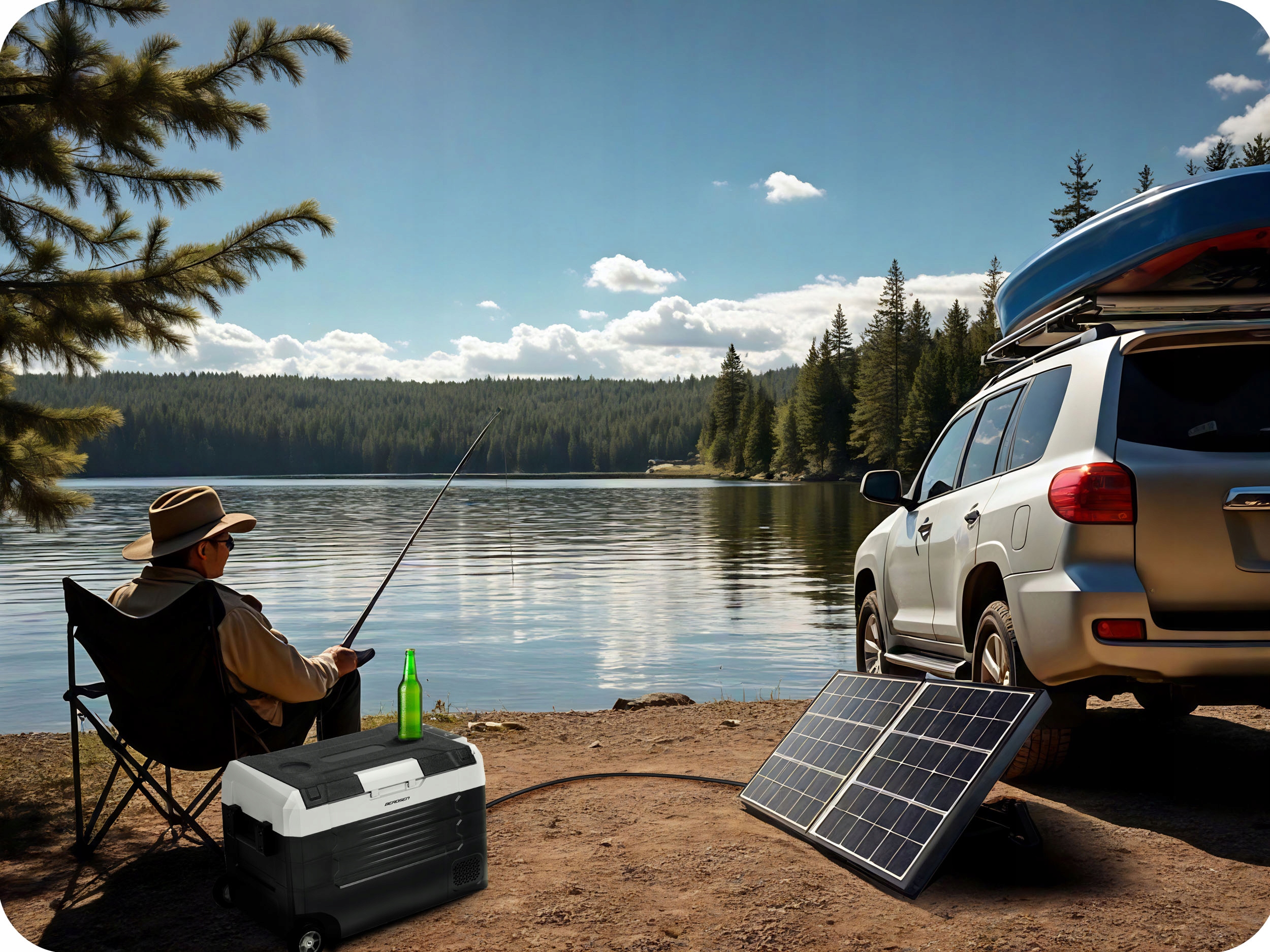 AVTOKOMPRESORSKI POTOVALNI HLADILNIK 40L ZAMRZOVALNIK 12V 100–240V Napajalnik vtičnica za avtomobilski vžigalnik (12 V) vtičnica za avtomobilski vžigalnik (24 V) omrežno napajanje