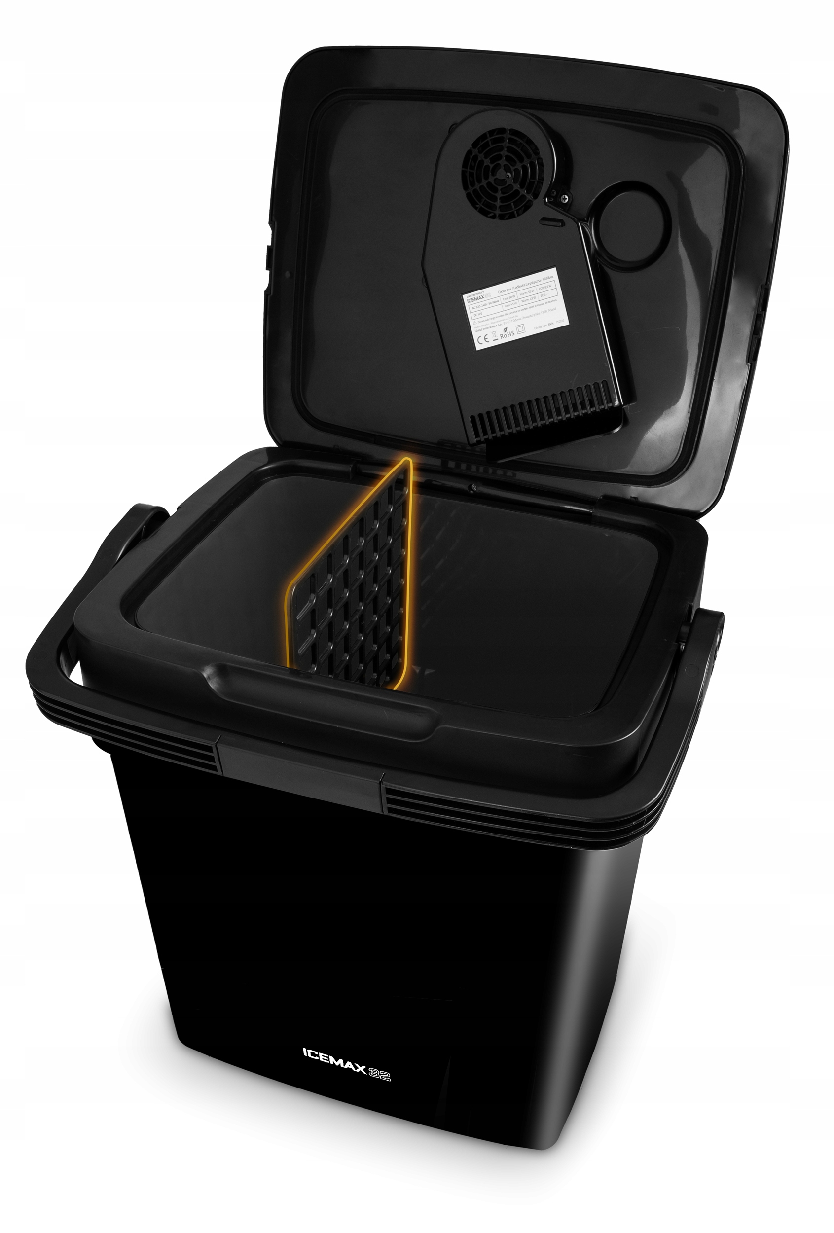 AVTO HLADILNA KUTIJA 12V/230V USB 29L ČRNE barve z ogrevanjem, znamke Berdsen