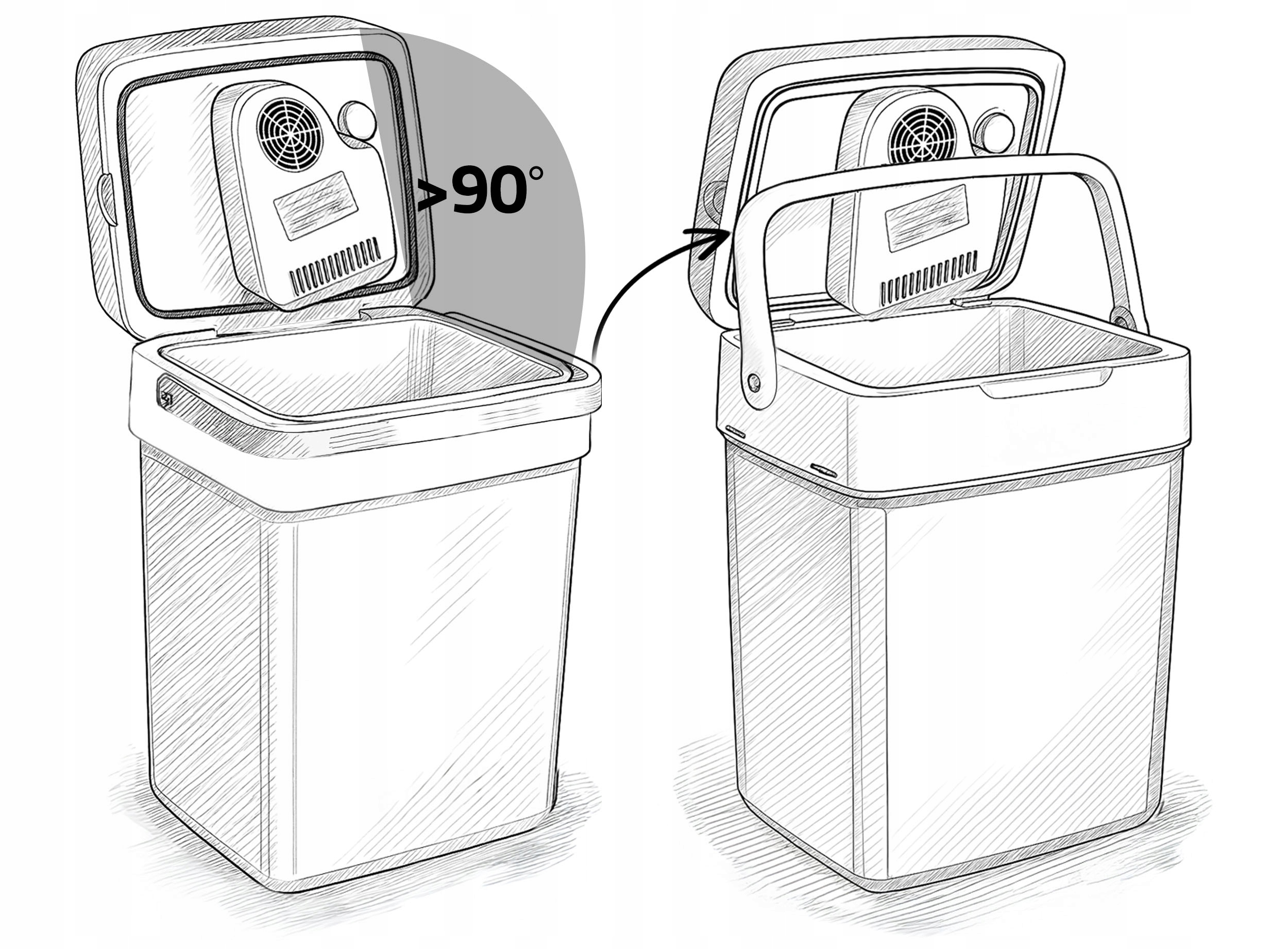 AVTO HLADILNA TORNJA KUTIJA ZA POTOVANJE 12V/230V USB FUNKCIJA OGREVANJA 26L Prevladujoča črna barva