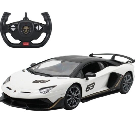 Lamborghini Aventador - avtomobil na daljinsko upravljanje na baterije v merilu 1:14, bel