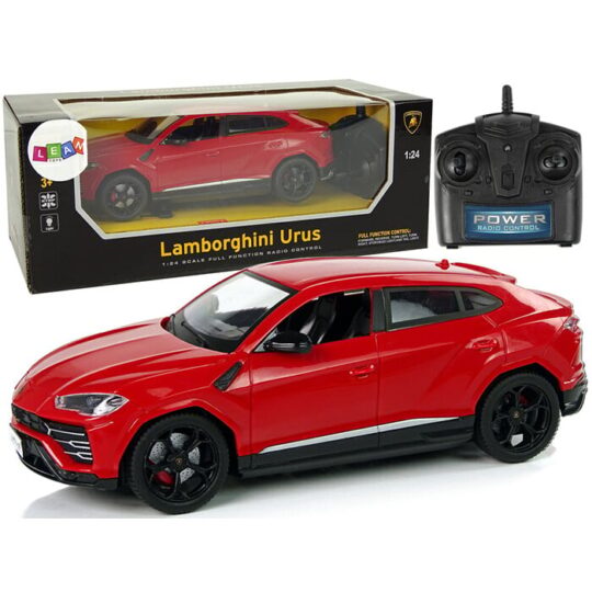 Lamborghini Urus - avtomobil na daljinsko upravljanje na baterije v merilu 1:24, rdeč