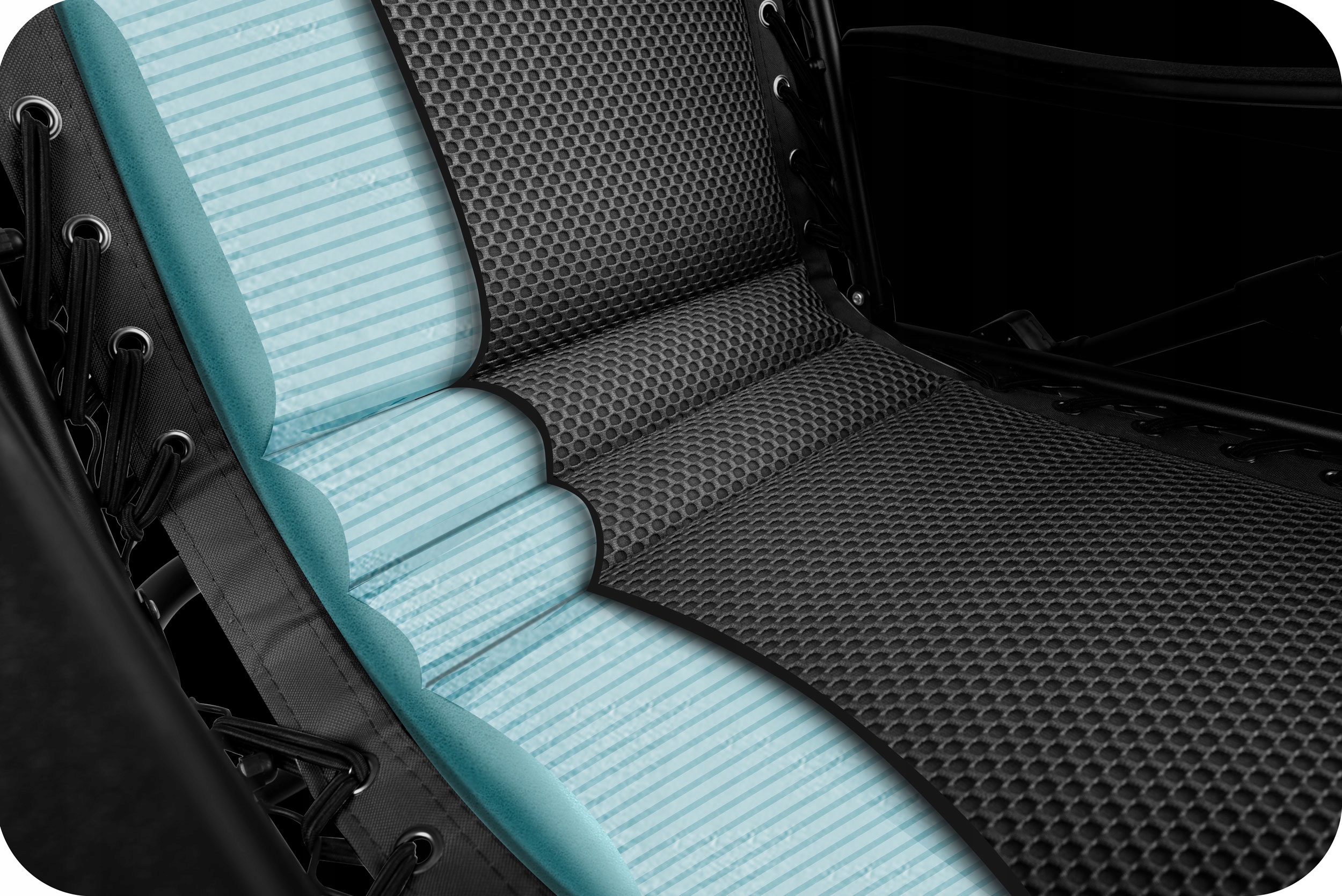 Zložljiv vrtni ležalnik z blazino Sofotel ChillWell Soft črne barve Koda proizvajalca 286500