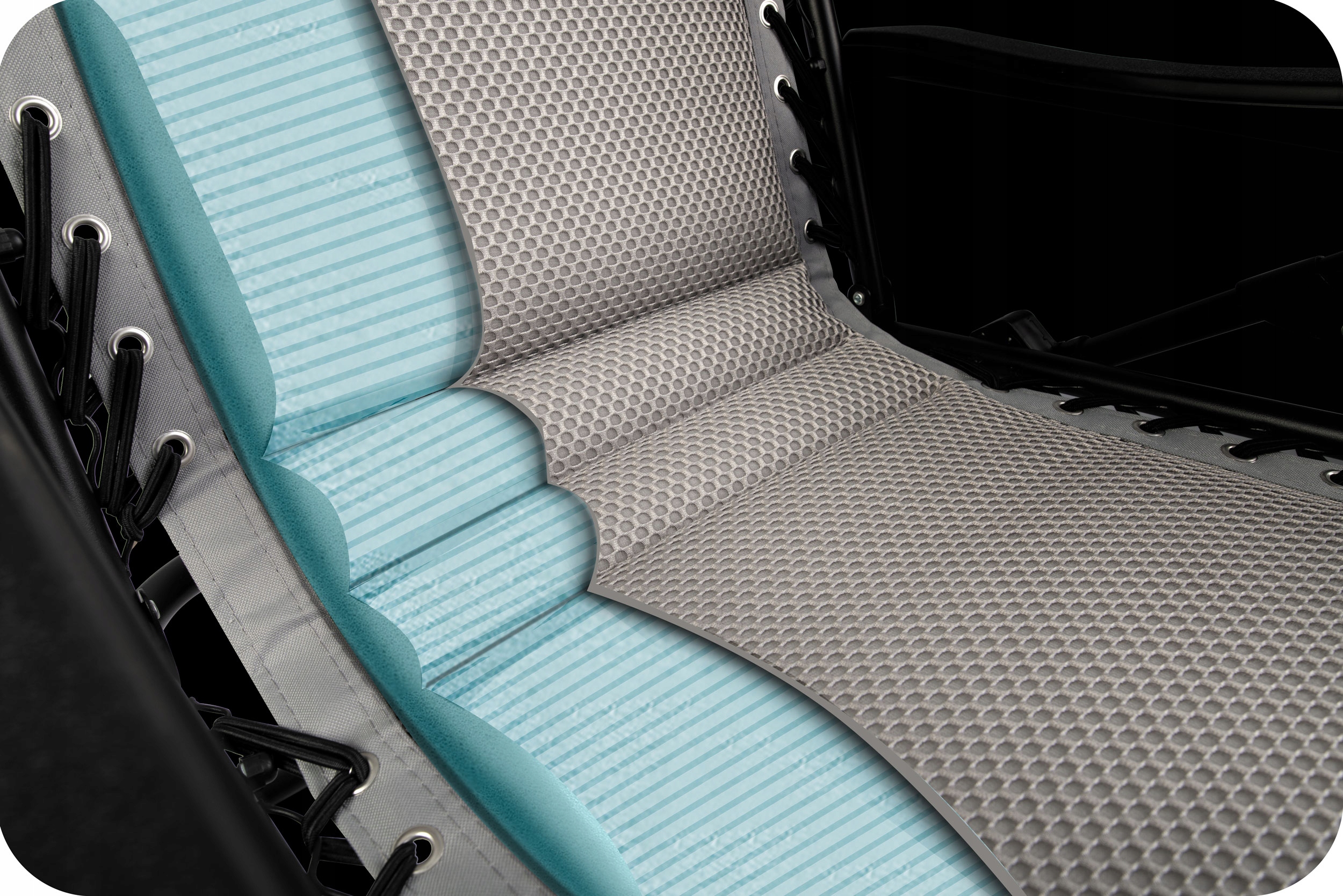 Zložljiv vrtni ležalnik z blazino Sofotel ChillWell Soft siv Koda proizvajalca 286501