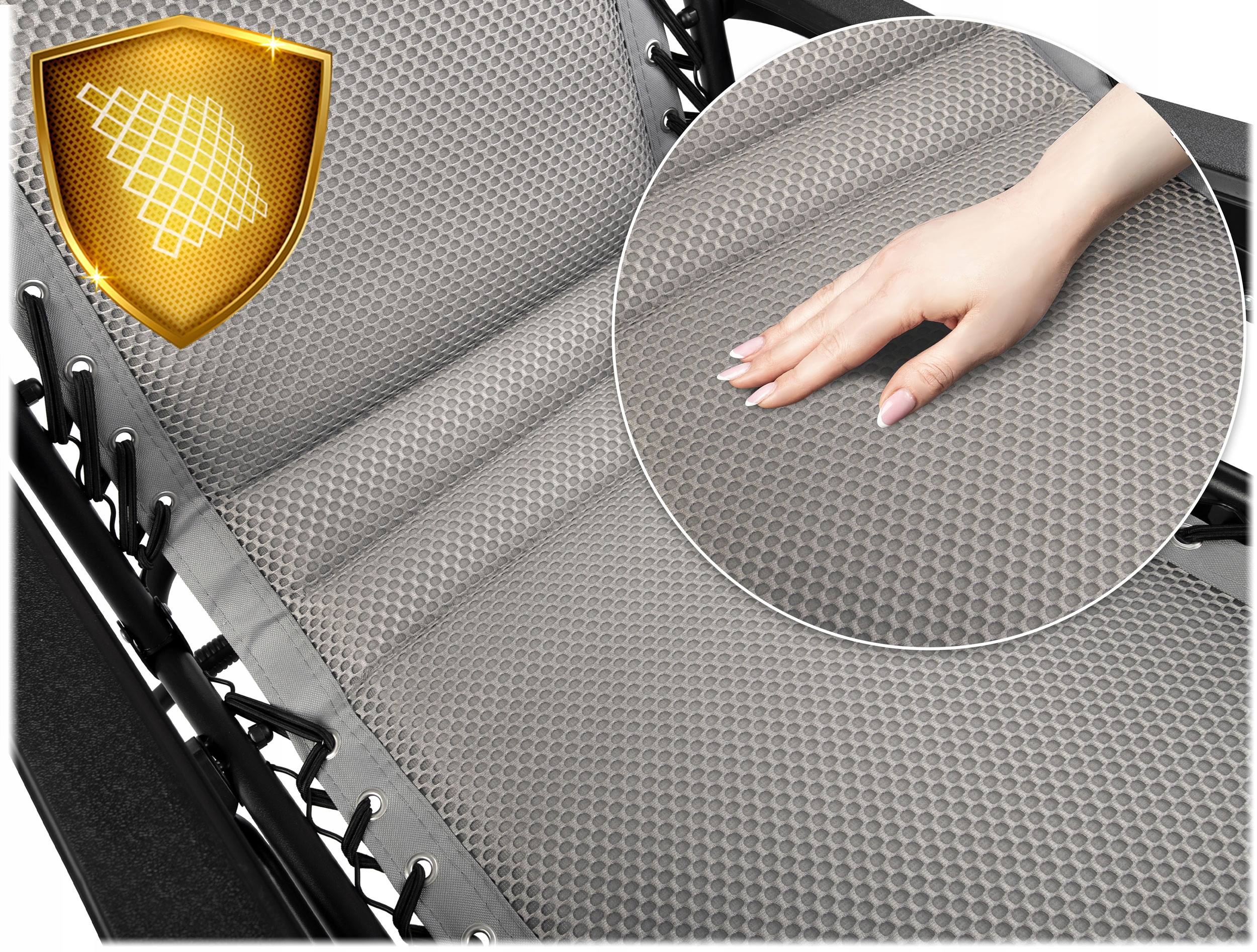 Zložljiv vrtni ležalnik z blazino Sofotel ChillWell Soft siv Model ChillWell Soft