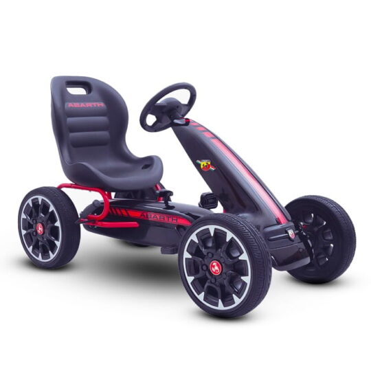 Licencirani pedalni gokart - Abarth črne barve