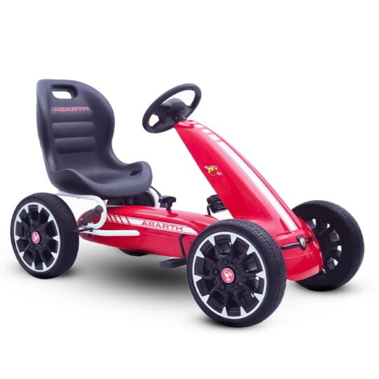 Licencirani pedalni gokart - Abarth rdeč