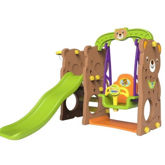 Ljuljačka s toboganom - Teddy 3u1