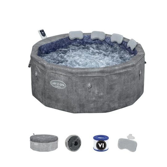 Masažni bazen Lay-Z-Spa Carrara z šobo BESTWAY
