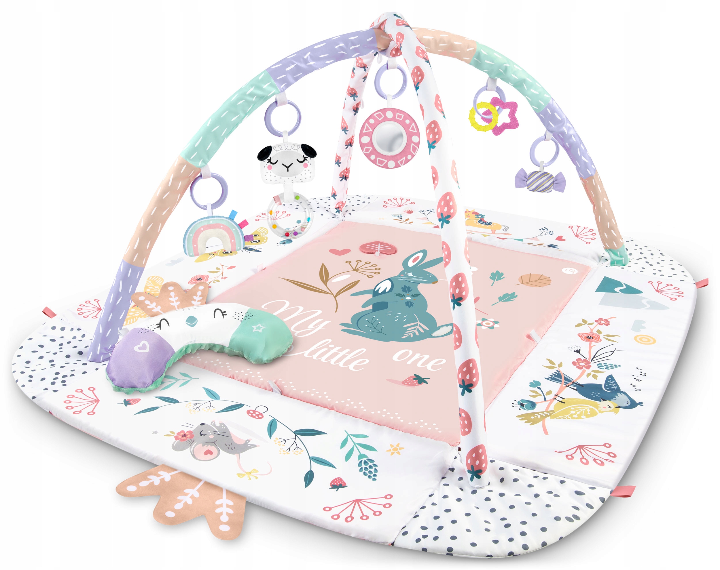 Interaktivna izobraževalna podloga 110 x 100 cm Nukido Bird Child, starost 0+