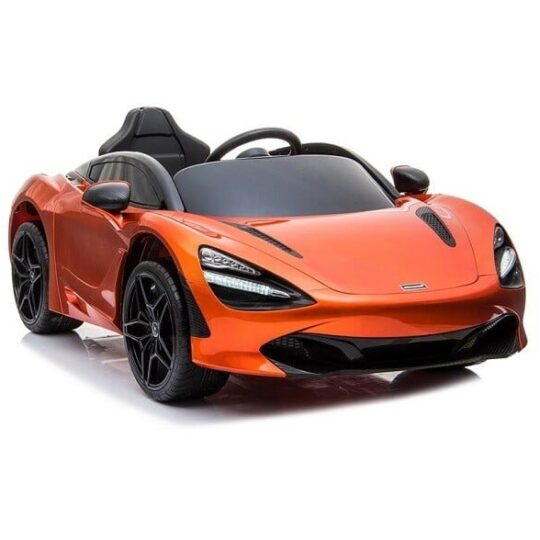 McLaren 720S oranžno pobarvan - licenciran otroški avtomobil na baterije