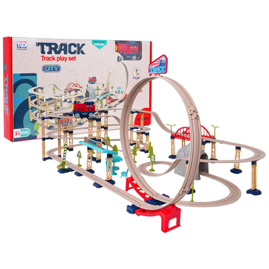 Mega komplet tirov + vlak - 146 kosov