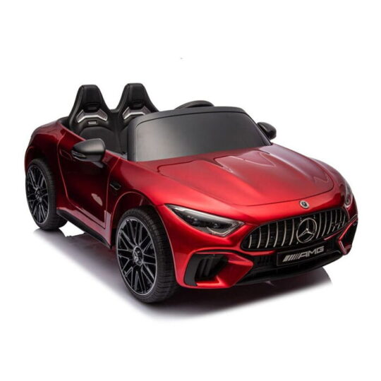 Mercedes AMG SL63 rdeče barve - licencirani avtomobil na baterije