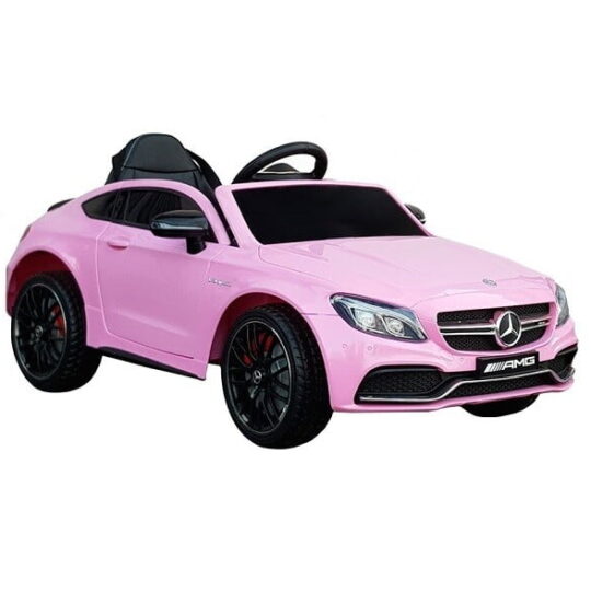 Mercedes C63s AMG kupe roza - avto na akumulator