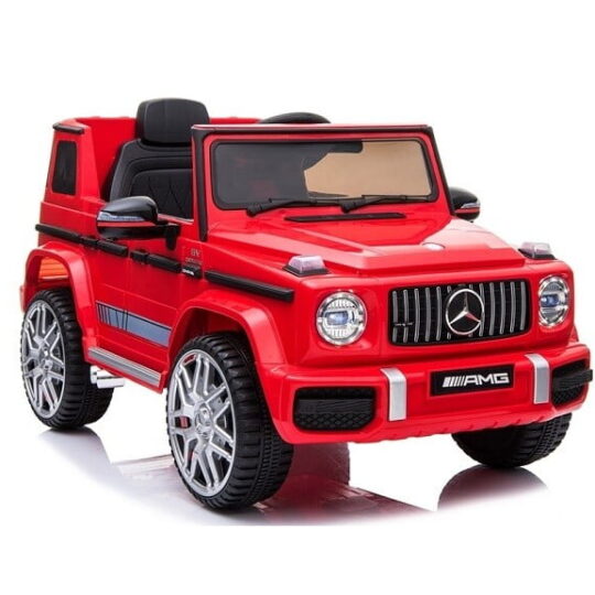 Mercedes G63 AMG rdeč - licencirani avtomobil na baterije