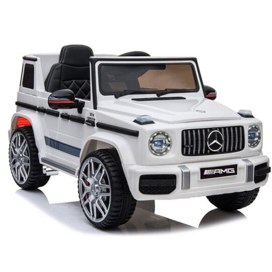 Mercedes G63 AMG bele barve - licencirani avtomobil na baterije