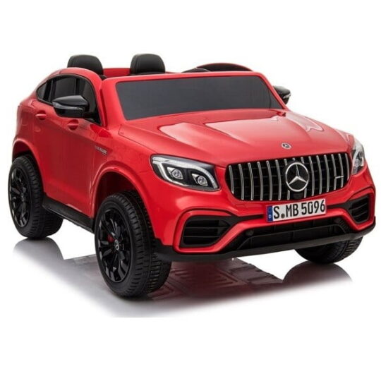 Mercedes GLC 63S - registriran avtomobil na baterije (dvosedežni, rdeče barve)