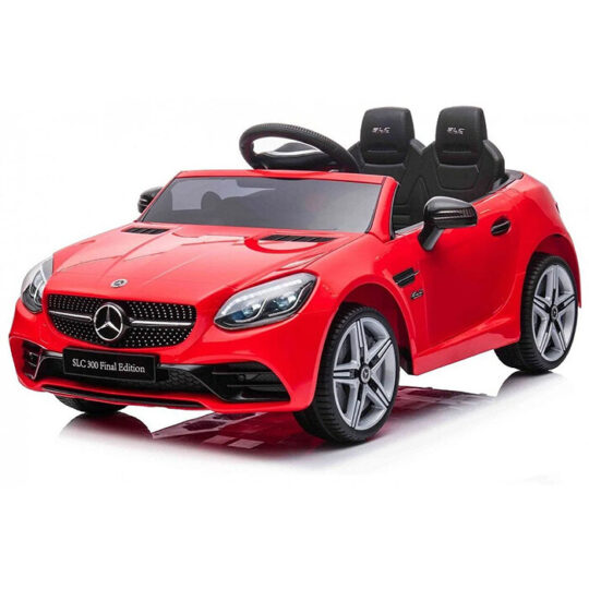 Mercedes SLC300 rdeč - licencirani avtomobil na baterijski pogon