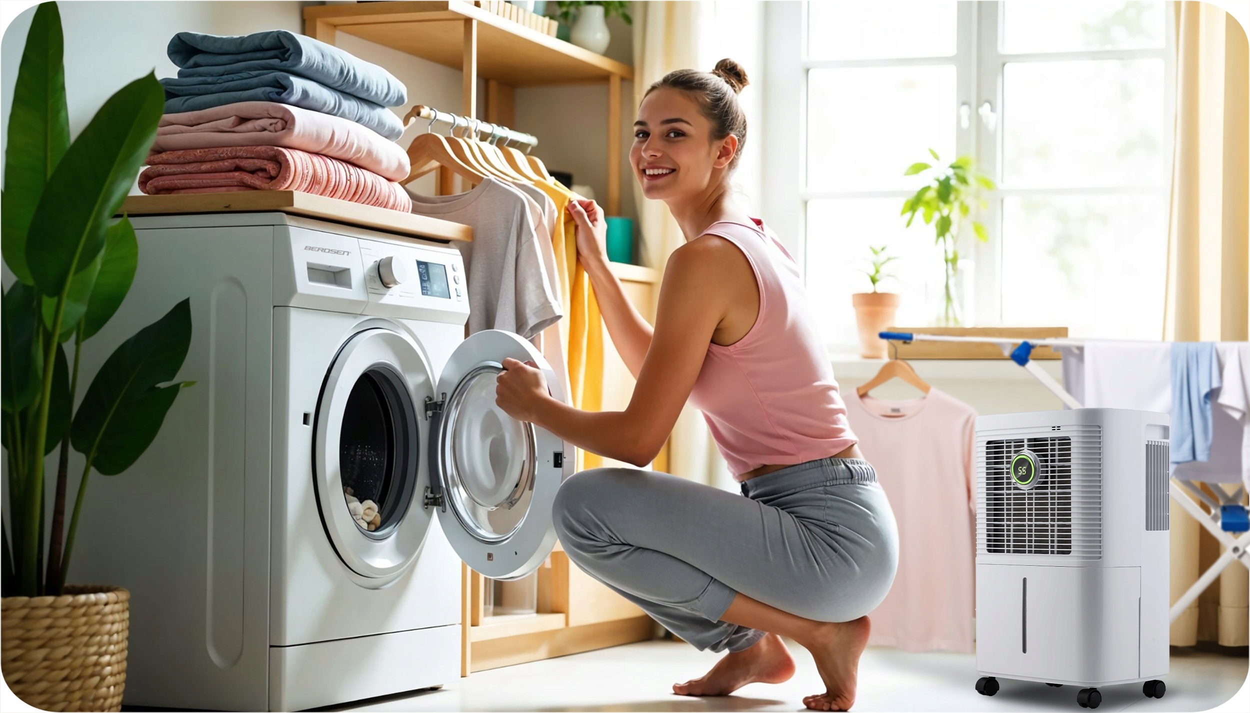 KOMPRESORSKI RAZVLAŽILEC ZRAKA ABSORBTOR VLAGE 12 L HIGROSTAT ČASOVNIK Baterije so priložene