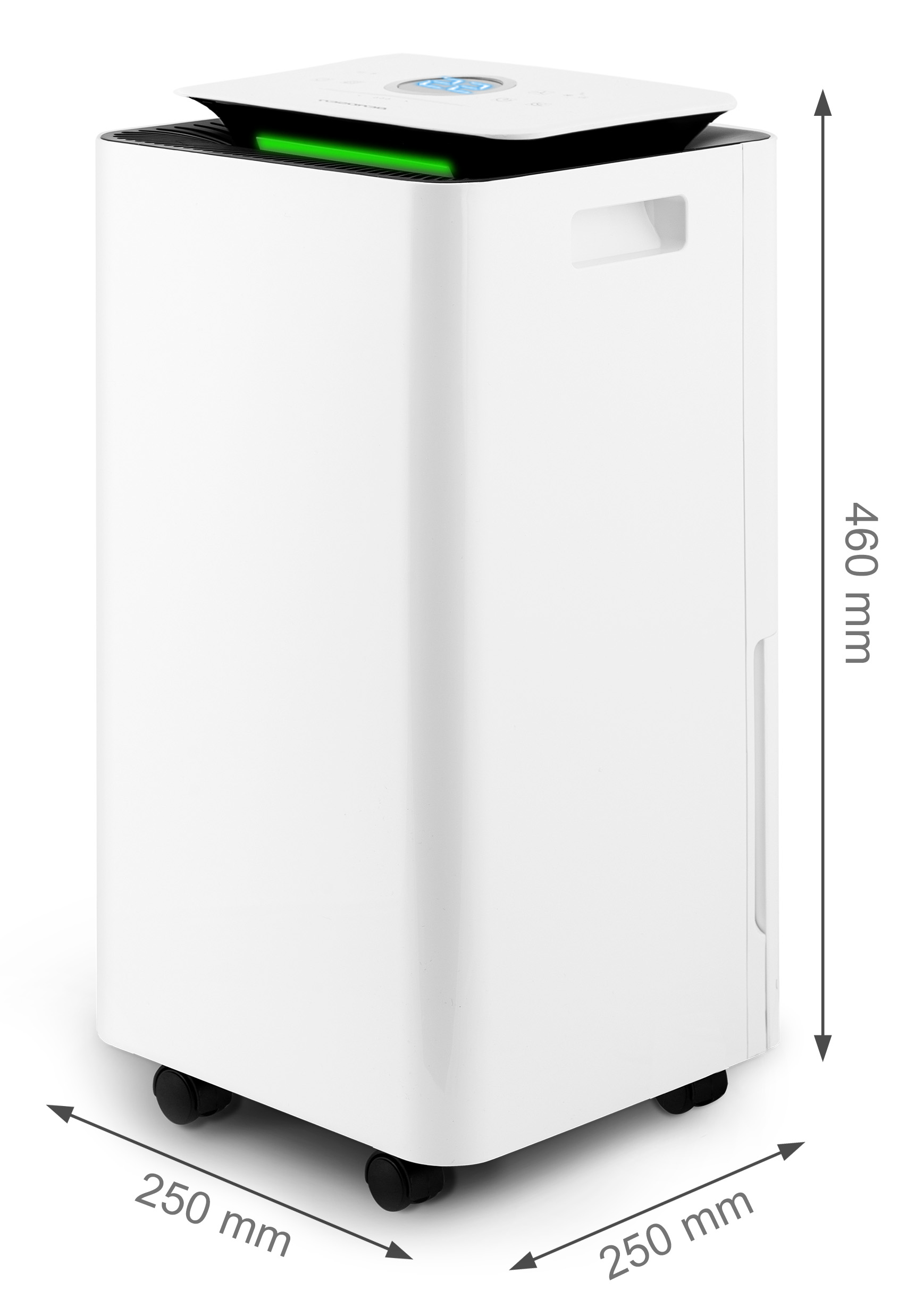 KOMPRESORSKI RAZVLAŽILEC ZRAKA ABSORBTOR VLAGE 12 l/24 h HIGROSTAT ČASOVNIK Načini delovanja: čiščenje, odvajanje vode, odtajanje