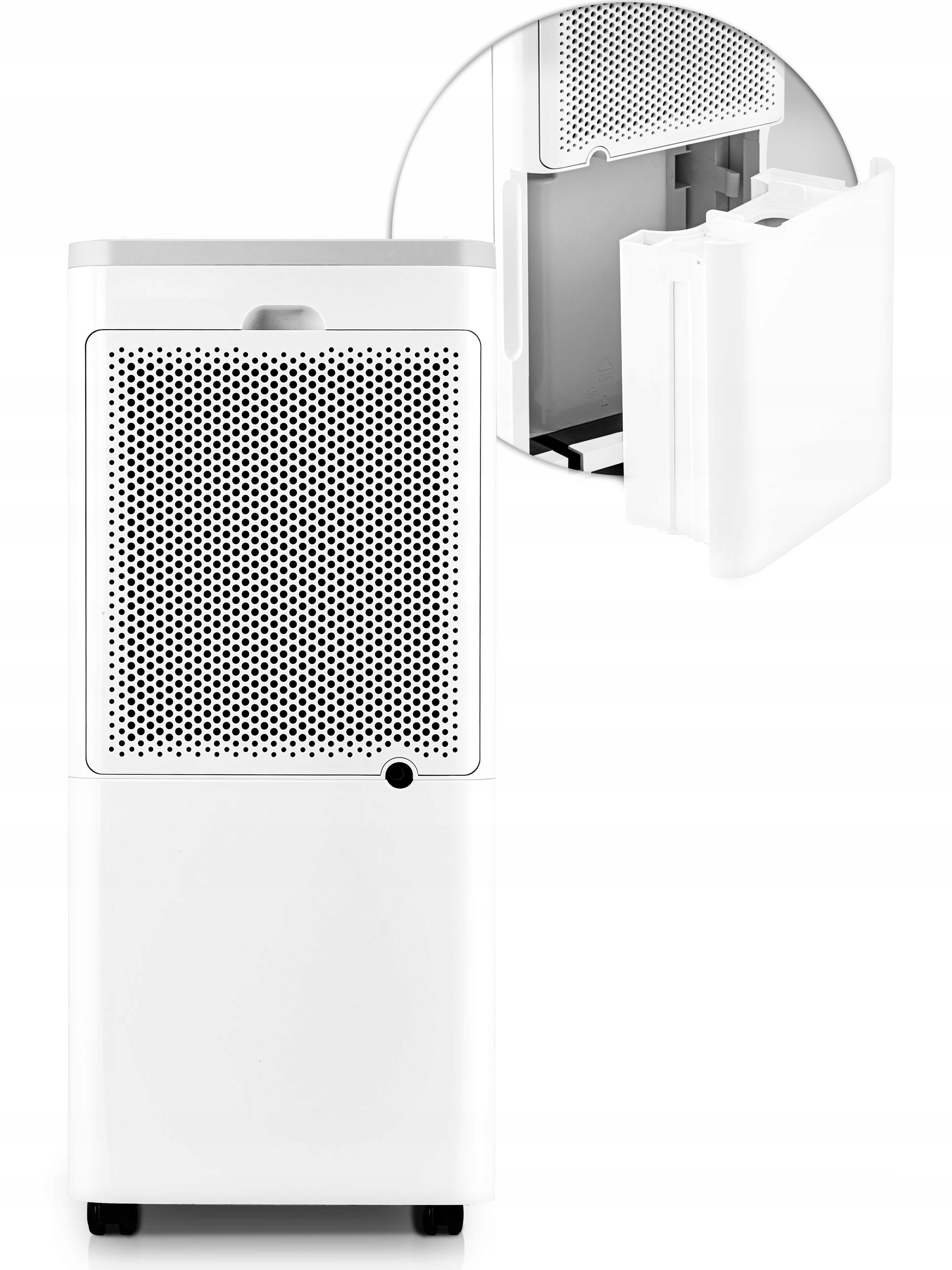 KOMPRESORSKI RAZVLAŽILEC ZRAKA ABSORBTOR VLAGE 20 l/24 h HIGROSTAT ČASOVNIK Ogljikovi filtri