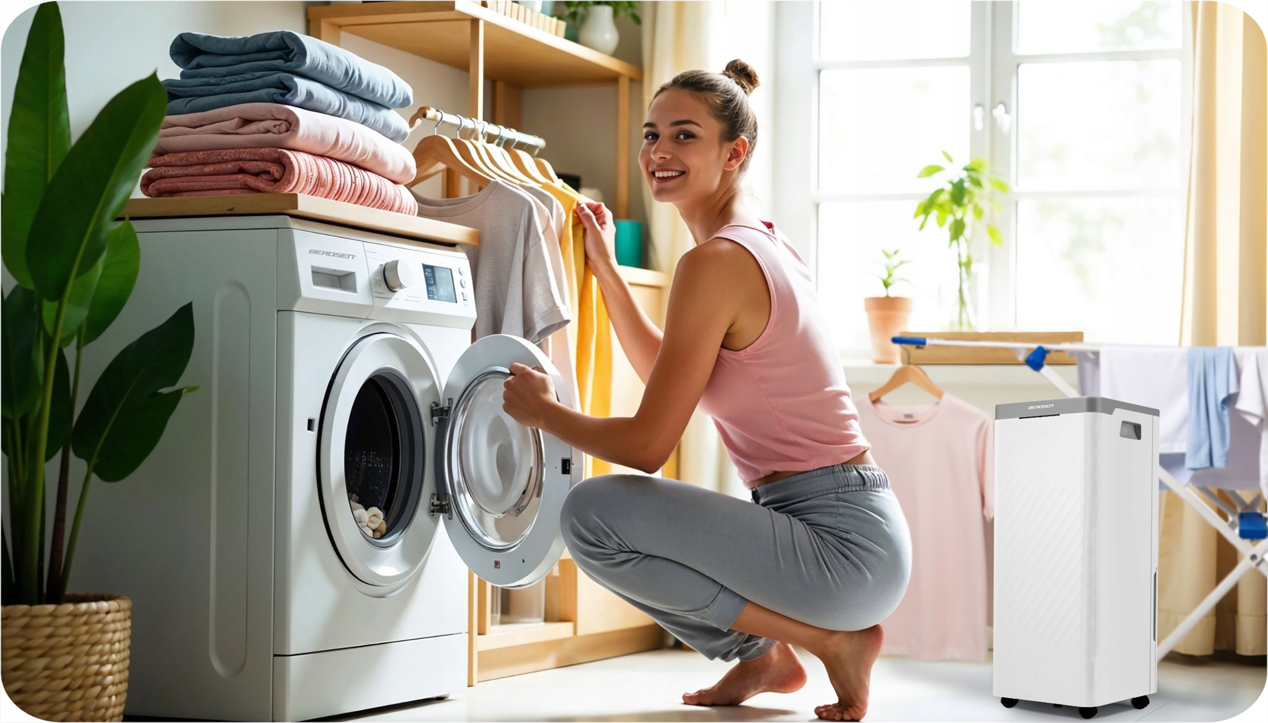 KOMPRESORSKI RAZVLAŽILNIK ZRAKA ABSORBTOR VLAGE 20 l/24 h HIGROSTAT ČASOVNIK Medicinski izdelek ni