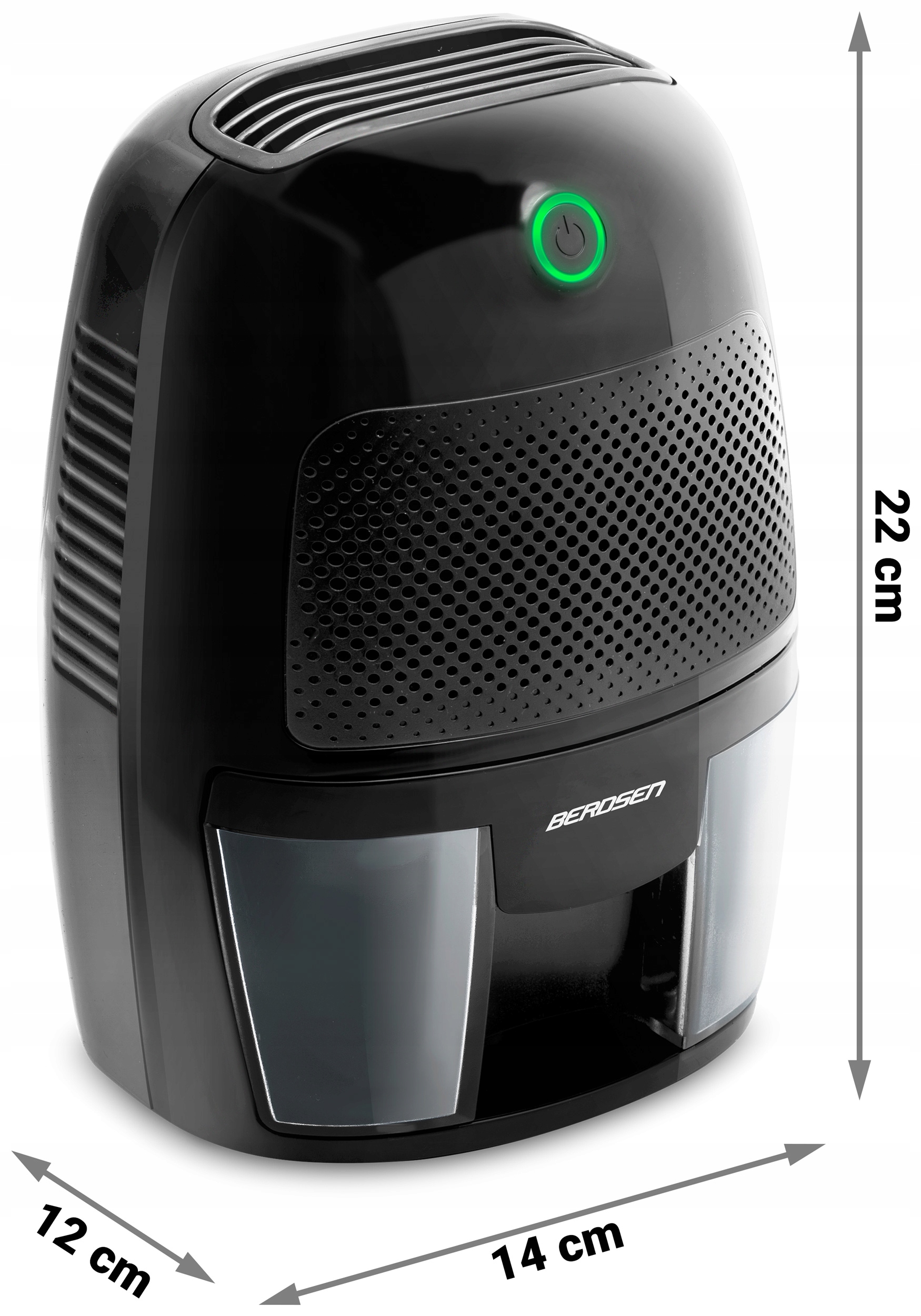 RAZVLAŽEVALEC ZRAKA Z VLAGO 500 ml 23 W + AVTOMOBILSKO NAPAJANJE 12 V Raven hrupa 30 dB