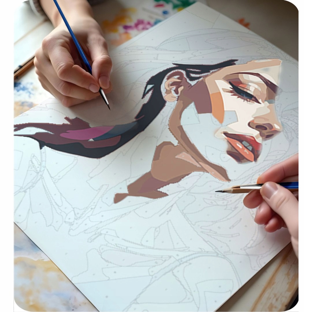 Slika po številkah 40x50 cm - Portret ženske - Massido Koda proizvajalca 699018