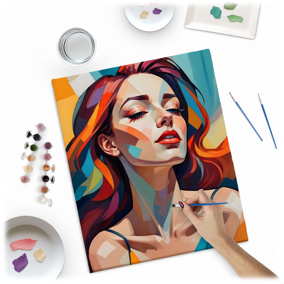 Slika po številkah 40x50 cm - Portret ženske - Massido Originalno stanje embalaže