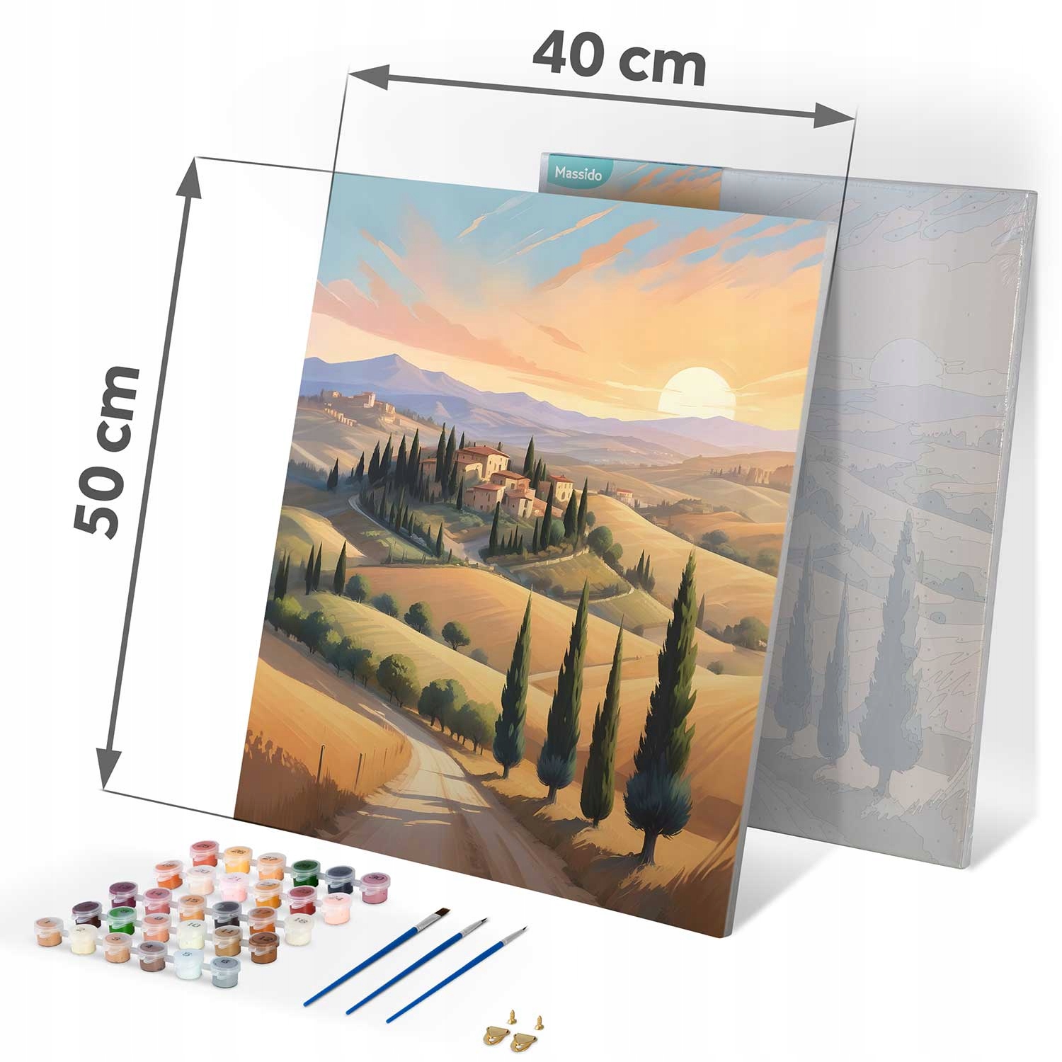 Slikanje po številkah 40x50 cm Massido Landscape Širina izdelka 50 cm