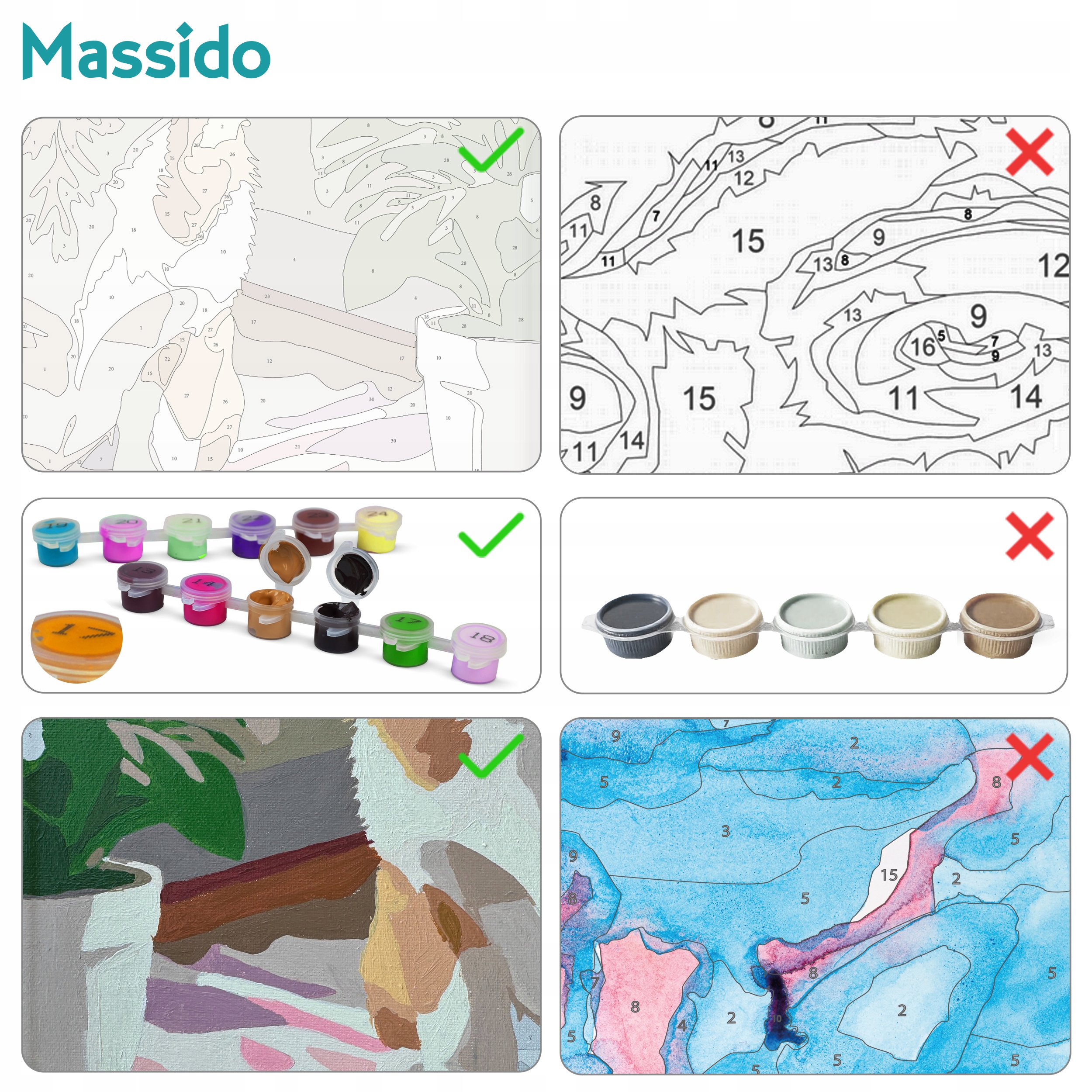 Slike za slikanje po številkah Slikanje po številkah 40x50cm na okvirju Širina izdelka 50 cm