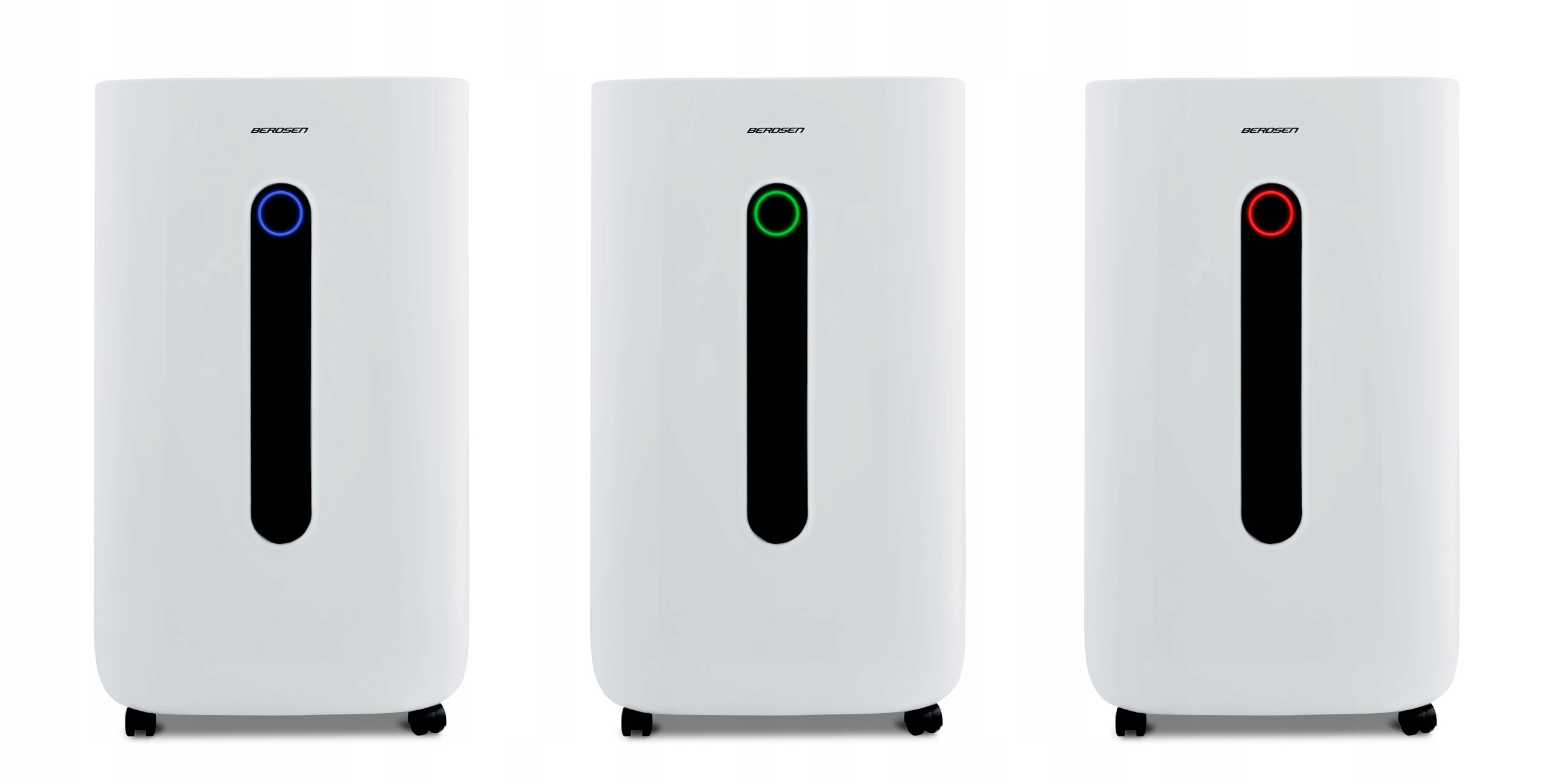 Razvlažilnik zraka, absorpcija vlage 20 l/24 ur, higrostat BERDSEN, časovnik, komunikacijska nadzorna plošča na dotik, indikatorska lučka, zvočni signal, indikator nivoja vode