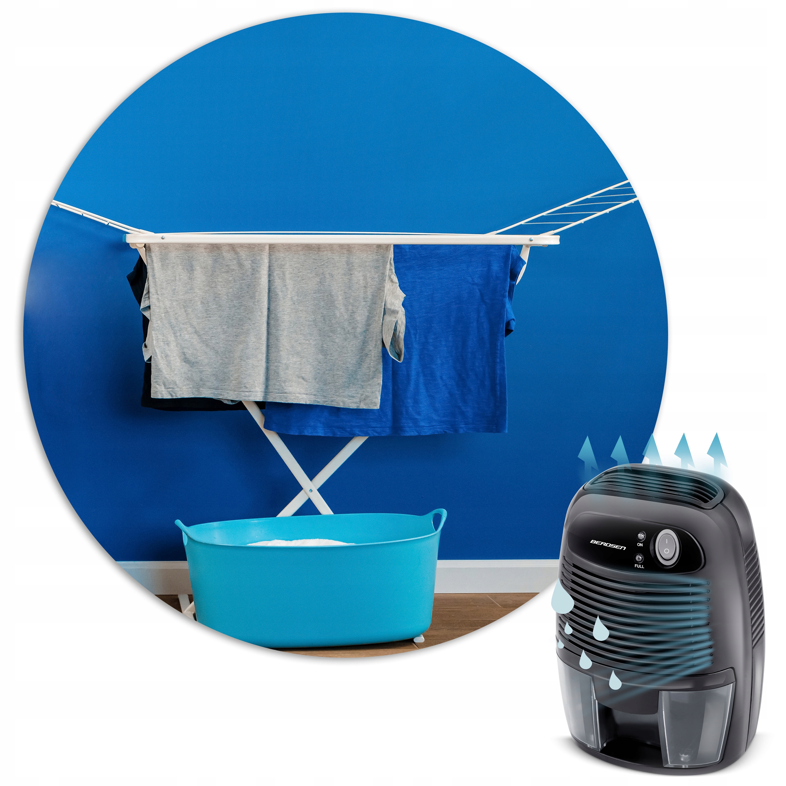 Berdsenov razvlažilnik zraka z absorberjem vlage + 12V avtomobilski adapter Model BR-68B